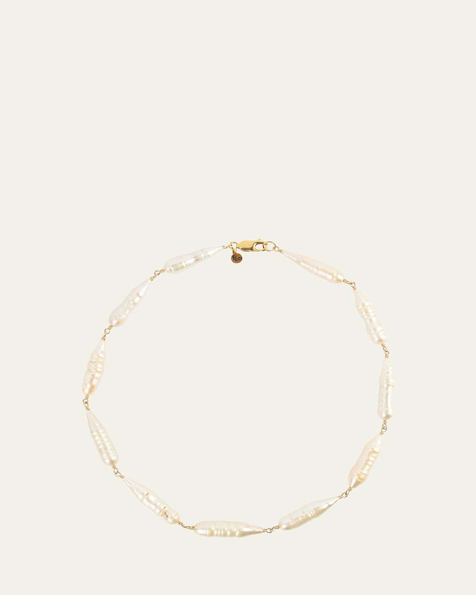14k Gold Fill Cocoon Necklace With Pearls